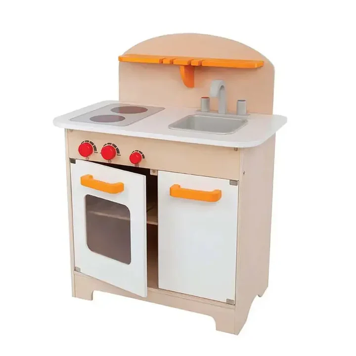 Hape White Gourmet Kitchen: The Perfect Modern Wooden Play Kitchen for Small Spaces
